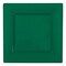 Smarty Had A Party 9.5" Hunter Green Square Plastic Dinner Plates (120 Plates), 120PK 9919-CASE - alternate 2